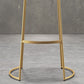 Modern Backless Counter Stool Upholstered Bar Stool with Metal Base Clearhalo 'Bar Furniture' 'Bar Stools' 'bar_stools' 'furn' 'furn_bar_stools' 'Furniture' 'Kitchen & Dining Furniture' 6288451