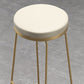 Modern Backless Counter Stool Upholstered Bar Stool with Metal Base Clearhalo 'Bar Furniture' 'Bar Stools' 'bar_stools' 'furn' 'furn_bar_stools' 'Furniture' 'Kitchen & Dining Furniture' 6288452