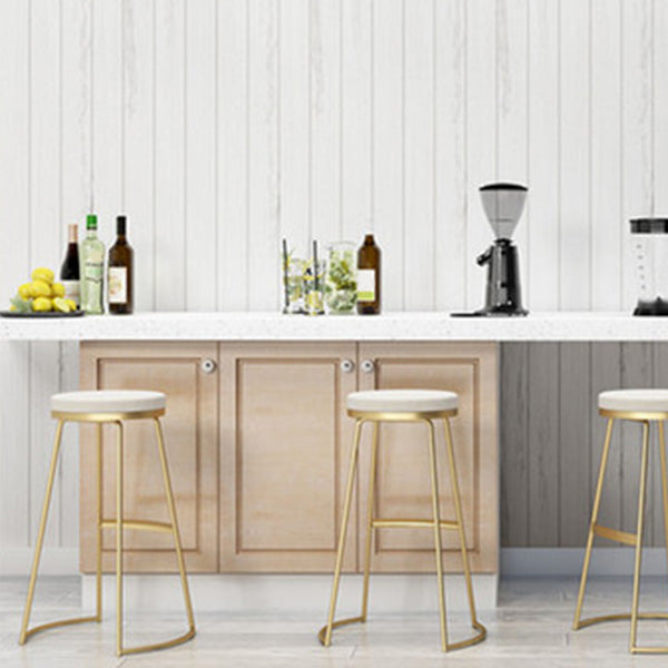 Modern Backless Counter Stool Upholstered Bar Stool with Metal Base Clearhalo 'Bar Furniture' 'Bar Stools' 'bar_stools' 'furn' 'furn_bar_stools' 'Furniture' 'Kitchen & Dining Furniture' 6288453