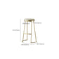 Modern Backless Counter Stool Upholstered Bar Stool with Metal Base Clearhalo 'Bar Furniture' 'Bar Stools' 'bar_stools' 'furn' 'furn_bar_stools' 'Furniture' 'Kitchen & Dining Furniture' 6288456