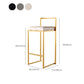 Luxurious Backrest Armless Counter Stool Upholstered Bar Stool with Metal Base Clearhalo 'Bar Furniture' 'Bar Stools' 'bar_stools' 'furn' 'furn_bar_stools' 'Furniture' 'Kitchen & Dining Furniture' 6288487