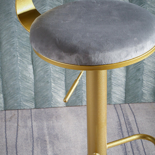 Sgabello da barretta per altezza regolabile in stile glam in stile glam