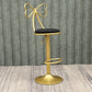 Glam Style Armless Counter Stool Upholstered Adjustable Height Bar Stool Black 1 Piece Clearhalo 'Bar Furniture' 'Bar Stools' 'bar_stools' 'furn' 'furn_bar_stools' 'Furniture' 'Kitchen & Dining Furniture' 6288611