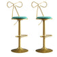 Glam Style Armless Counter Stool Upholstered Adjustable Height Bar Stool Green 2 Piece Set Clearhalo 'Bar Furniture' 'Bar Stools' 'bar_stools' 'furn' 'furn_bar_stools' 'Furniture' 'Kitchen & Dining Furniture' 6288629