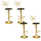 Glam Style Armless Counter Stool Upholstered Adjustable Height Bar Stool Black 4 Piece Set Clearhalo 'Bar Furniture' 'Bar Stools' 'bar_stools' 'furn' 'furn_bar_stools' 'Furniture' 'Kitchen & Dining Furniture' 6288633