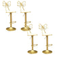Glam Style Armless Counter Stool Upholstered Adjustable Height Bar Stool Textured White 4 Piece Set Clearhalo 'Bar Furniture' 'Bar Stools' 'bar_stools' 'furn' 'furn_bar_stools' 'Furniture' 'Kitchen & Dining Furniture' 6288637