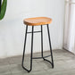 Tabouret de comptoir en bois massif de style contemporain tabouret de siège de siège avec repose-pieds