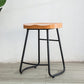 Tabouret de comptoir en bois massif de style contemporain tabouret de siège de siège avec repose-pieds