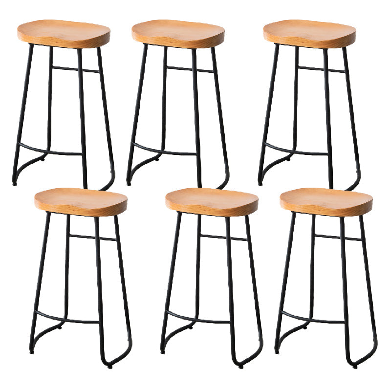 Tabouret de comptoir en bois massif de style contemporain tabouret de siège de siège avec repose-pieds