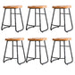 Tabouret de comptoir en bois massif de style contemporain tabouret de siège de siège avec repose-pieds