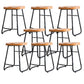 Tabouret de comptoir en bois massif de style contemporain tabouret de siège de siège avec repose-pieds