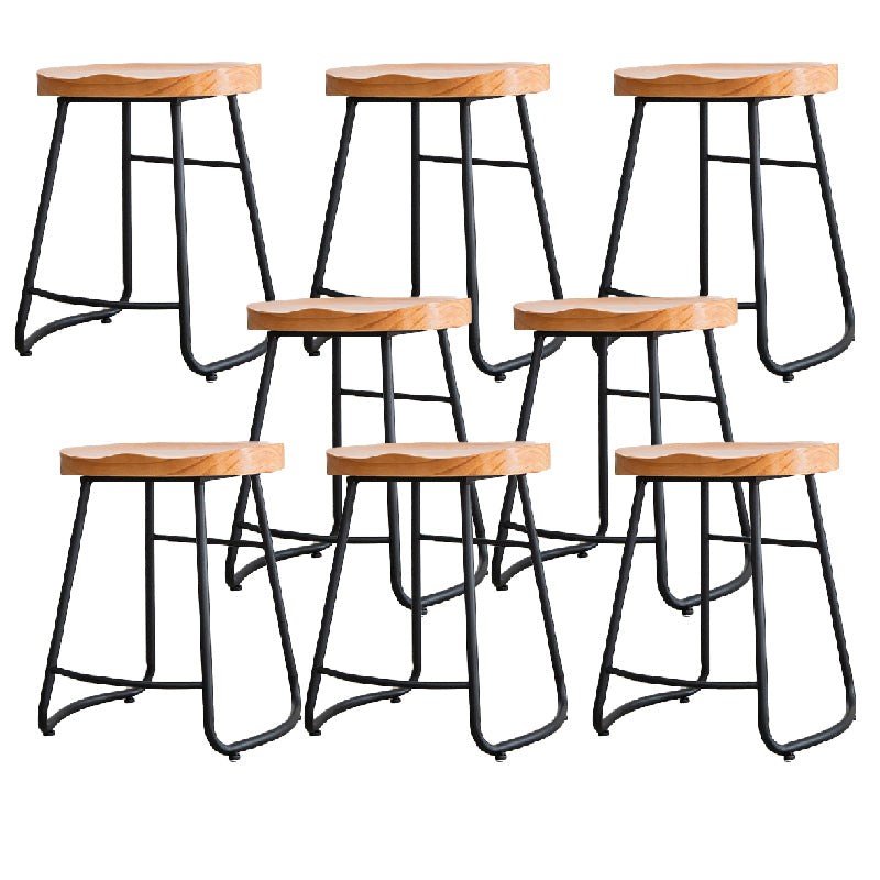 Tabouret de comptoir en bois massif de style contemporain tabouret de siège de siège avec repose-pieds