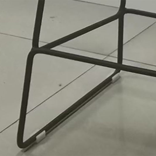 Sgabello nordico senza braccia con sgabello da bar in metallo a 4 gambe per interno