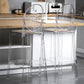 Industrial Backrest Armless Counter Chair Plastic Bar Stool with 4 Legs