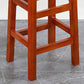 Silla alta sin brazos de madera industrial sin respaldo del taburete del mostrador de madera sólida