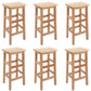 Silla alta sin brazos de madera industrial sin respaldo del taburete del mostrador de madera sólida