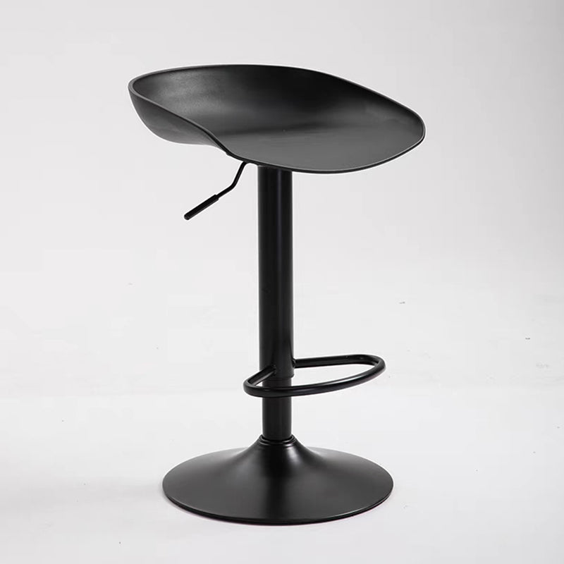 Industrial Backrest Chair with Metal Base Adjustable High Chair for Bistro Bar Clearhalo 'Bar Furniture' 'Bar Stools' 'bar_stools' 'furn' 'furn_bar_stools' 'Furniture' 'Kitchen & Dining Furniture' 6289159