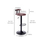 Industrial Backrest Chair with Metal Base Adjustable High Chair for Bistro Bar Clearhalo 'Bar Furniture' 'Bar Stools' 'bar_stools' 'furn' 'furn_bar_stools' 'Furniture' 'Kitchen & Dining Furniture' 6289173