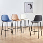 Faux Leather Armless Counter Stool Modern Style Low Back Bar Stool for Indoor Clearhalo 'Bar Furniture' 'Bar Stools' 'bar_stools' 'furn' 'furn_bar_stools' 'Furniture' 'Kitchen & Dining Furniture' 6289179