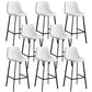 Faux Leather Armless Counter Stool Modern Style Low Back Bar Stool for Indoor White 8 Piece Set Counter Stool(26"H) Clearhalo 'Bar Furniture' 'Bar Stools' 'bar_stools' 'furn' 'furn_bar_stools' 'Furniture' 'Kitchen & Dining Furniture' 6289207