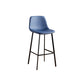 Faux Leather Armless Counter Stool Modern Style Low Back Bar Stool for Indoor Blue 1 Piece Counter Stool(26"H) Clearhalo 'Bar Furniture' 'Bar Stools' 'bar_stools' 'furn' 'furn_bar_stools' 'Furniture' 'Kitchen & Dining Furniture' 6289223