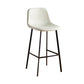 Faux Leather Armless Counter Stool Modern Style Low Back Bar Stool for Indoor Off-White 1 Piece Bar Stool(30"H) Clearhalo 'Bar Furniture' 'Bar Stools' 'bar_stools' 'furn' 'furn_bar_stools' 'Furniture' 'Kitchen & Dining Furniture' 6289238
