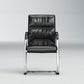Contemporary Desk Chair Black Leather No Wheels Office Chair Clearhalo 'furn' 'furn_office_chair' 'Furniture' 'Office Chairs' 'Office Furniture' 'office_chair' 6289306