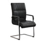 Contemporary Desk Chair Black Leather No Wheels Office Chair Clearhalo 'furn' 'furn_office_chair' 'Furniture' 'Office Chairs' 'Office Furniture' 'office_chair' 6289314