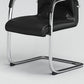 Contemporary Desk Chair Black Leather No Wheels Office Chair Clearhalo 'furn' 'furn_office_chair' 'Furniture' 'Office Chairs' 'Office Furniture' 'office_chair' 6289317