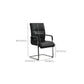 Contemporary Desk Chair Black Leather No Wheels Office Chair Clearhalo 'furn' 'furn_office_chair' 'Furniture' 'Office Chairs' 'Office Furniture' 'office_chair' 6289321