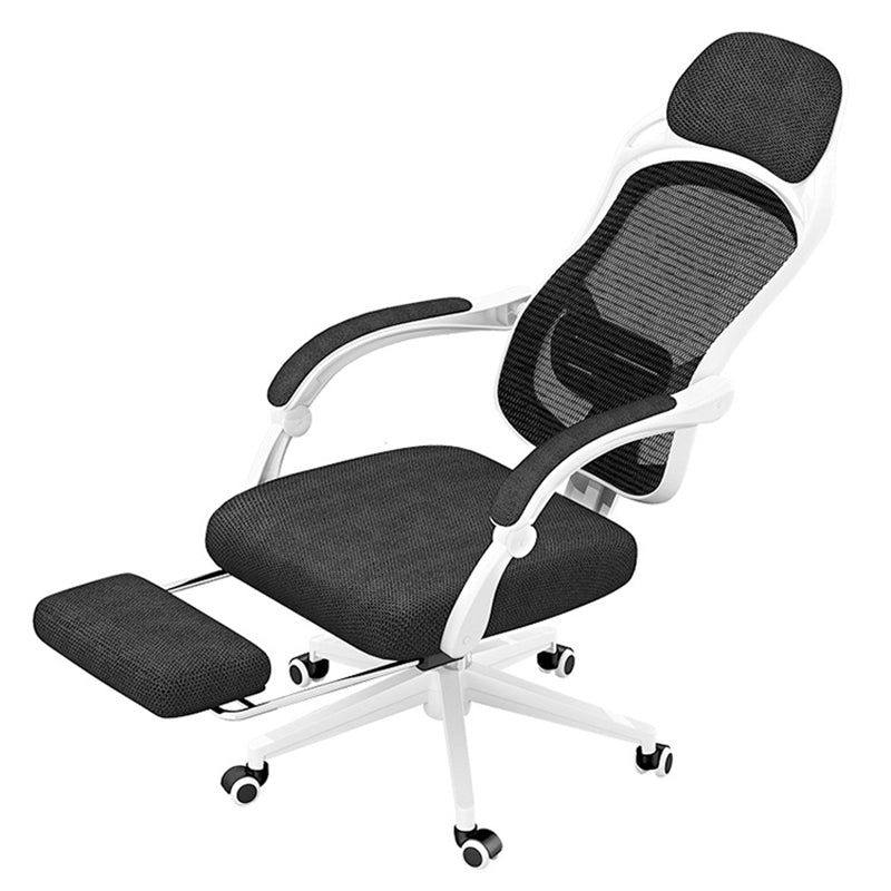 25"W Contemporary Desk Chair Black Breathable AirGrid Office Chair Clearhalo 'furn' 'furn_office_chair' 'Furniture' 'Office Chairs' 'Office Furniture' 'office_chair' 6289347