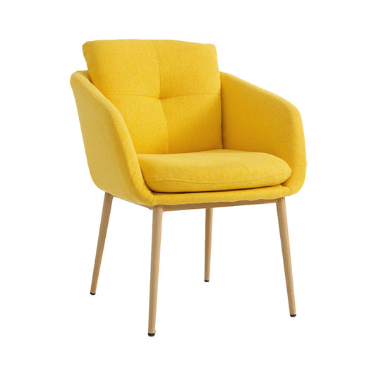 Moderne stijl armloze stoel stof lage rug gestoffeerde bureau stoel