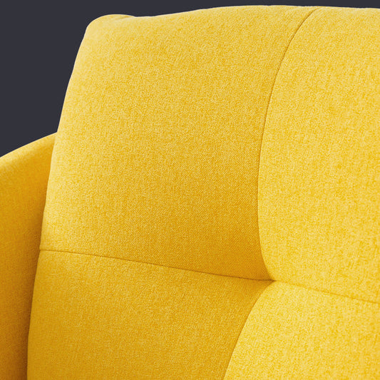 Moderne stijl armloze stoel stof lage rug gestoffeerde bureau stoel