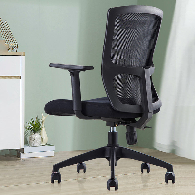 23" silla de oficina respirable moderna de AirGrid del negro de la silla de escritorio ancha