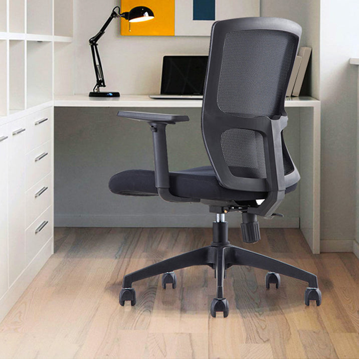 23" silla de oficina respirable moderna de AirGrid del negro de la silla de escritorio ancha