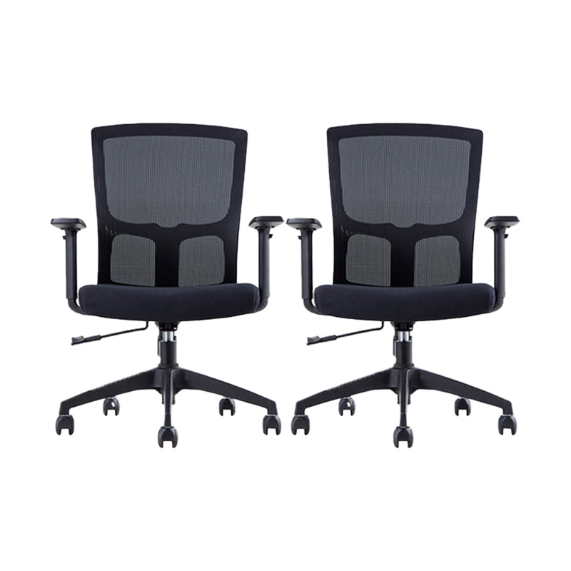 23" silla de oficina respirable moderna de AirGrid del negro de la silla de escritorio ancha