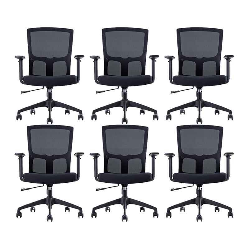 23" silla de oficina respirable moderna de AirGrid del negro de la silla de escritorio ancha