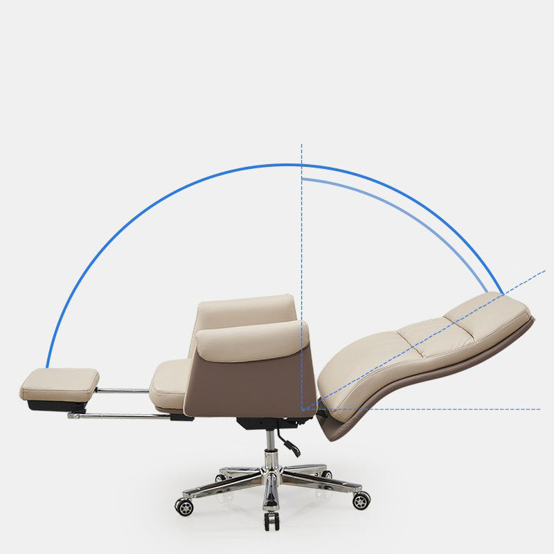 Swivel Contemporary Managers Chair Arms Included Leather Executive Chair Clearhalo 'furn' 'furn_office_chair' 'Furniture' 'Office Chairs' 'Office Furniture' 'office_chair' 6289425