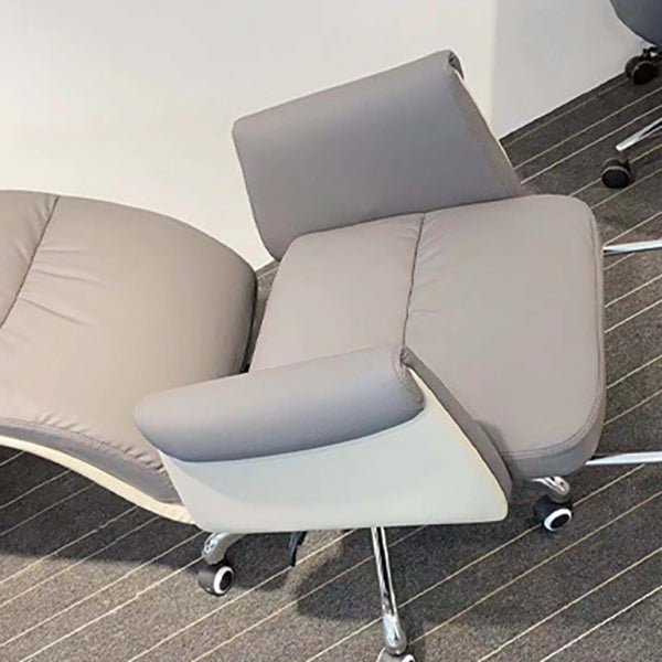 Swivel Contemporary Managers Chair Arms Included Leather Executive Chair Clearhalo 'furn' 'furn_office_chair' 'Furniture' 'Office Chairs' 'Office Furniture' 'office_chair' 6289430