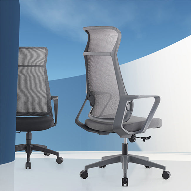 Modern High Back Swivel Office Chair Ergonomic Mesh Task Chair Clearhalo 'furn' 'furn_office_chair' 'Furniture' 'Office Chairs' 'Office Furniture' 'office_chair' 6289442