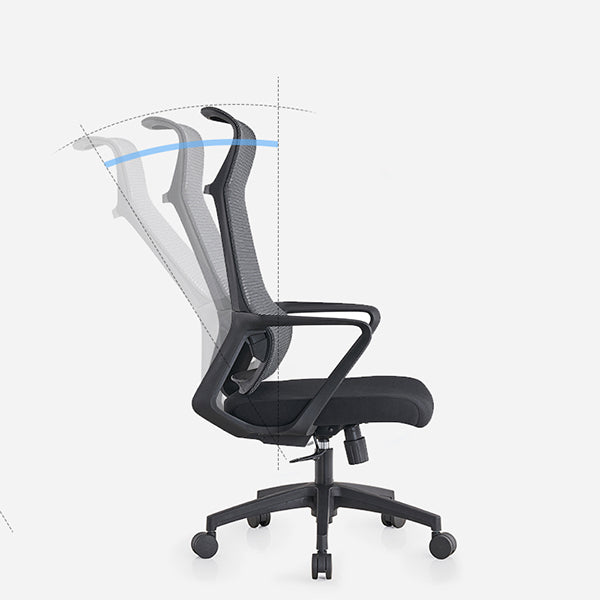 Modern High Back Swivel Office Chair Ergonomic Mesh Task Chair Clearhalo 'furn' 'furn_office_chair' 'Furniture' 'Office Chairs' 'Office Furniture' 'office_chair' 6289455