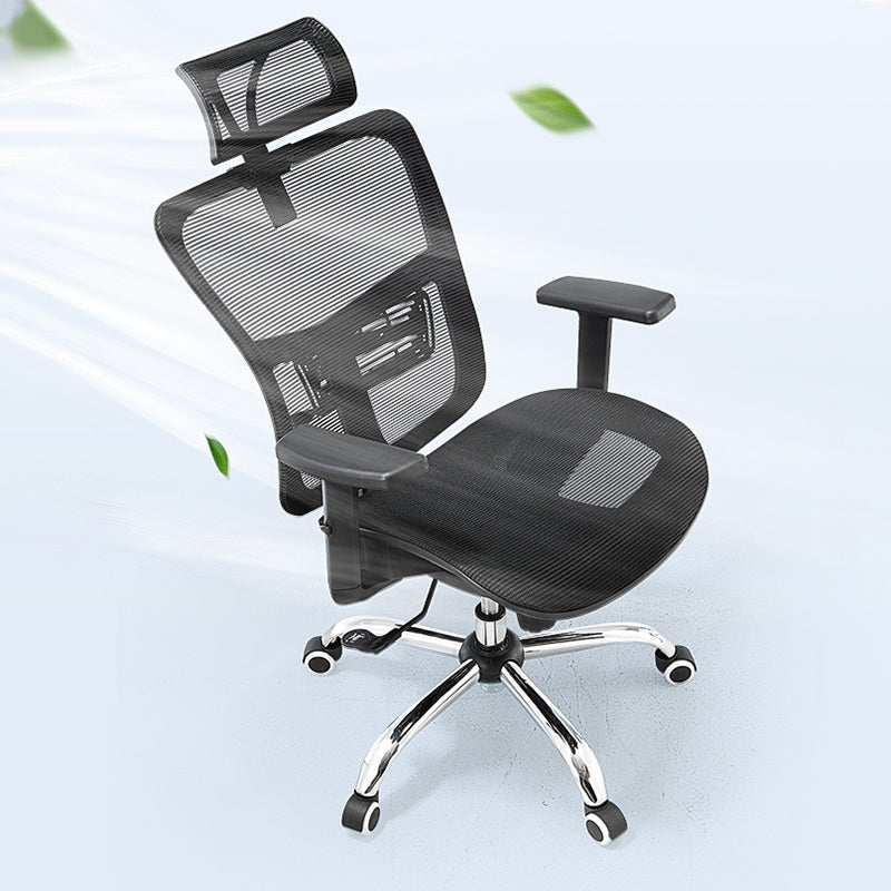 Silla de escritorio moderna Silla de computadora de malla Silla de conferencia con respaldo alto con ruedas