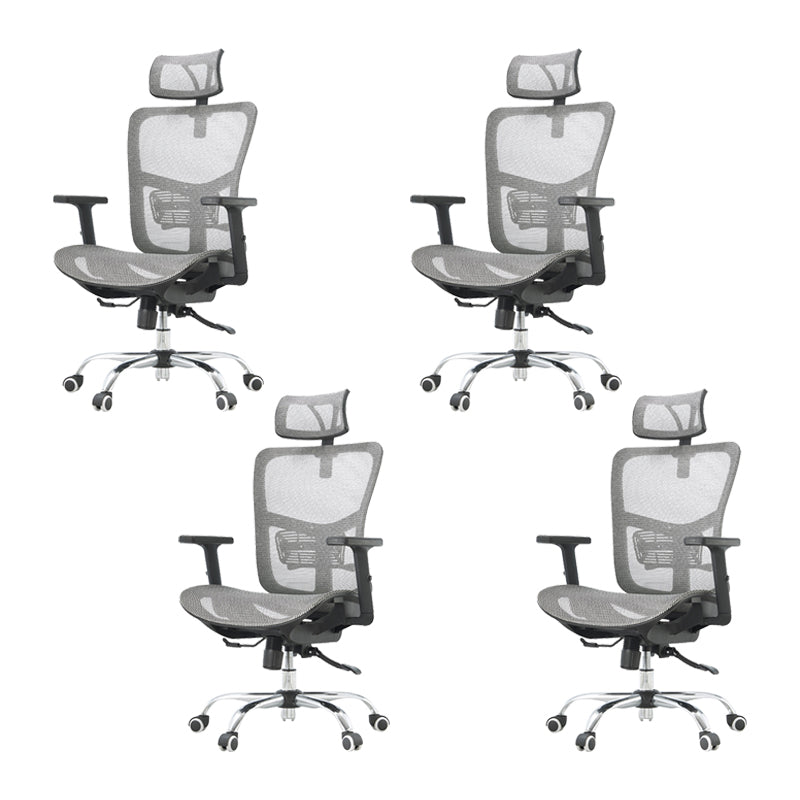Silla de escritorio moderna Silla de computadora de malla Silla de conferencia con respaldo alto con ruedas
