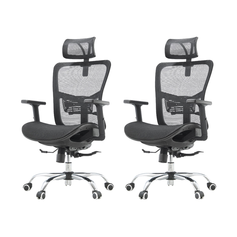 Silla de escritorio moderna Silla de computadora de malla Silla de conferencia con respaldo alto con ruedas