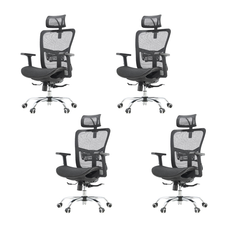 Silla de escritorio moderna Silla de computadora de malla Silla de conferencia con respaldo alto con ruedas