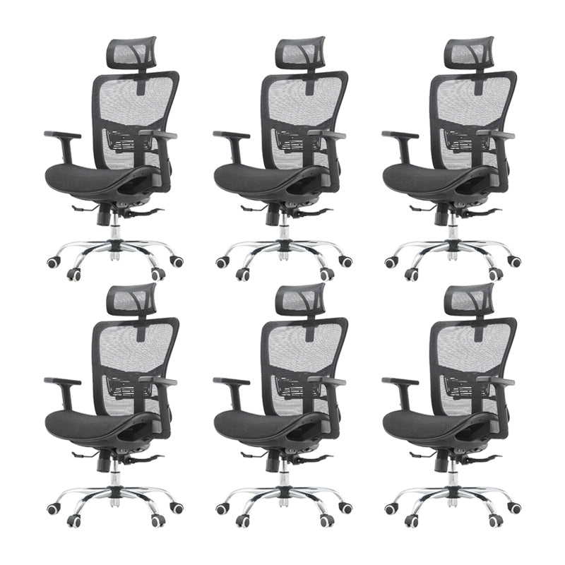 Silla de escritorio moderna Silla de computadora de malla Silla de conferencia con respaldo alto con ruedas