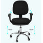 Contemporary Swivel Chair Microfiber Black Task Office Chair Clearhalo 'furn' 'furn_office_chair' 'Furniture' 'Office Chairs' 'Office Furniture' 'office_chair' 6289488