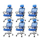 Modern Adjustable Seat Height Office Chair Fixed Arms Swivel Chair