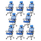 Modern Adjustable Seat Height Office Chair Fixed Arms Swivel Chair