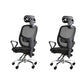 Modern Adjustable Seat Height Office Chair Fixed Arms Swivel Chair